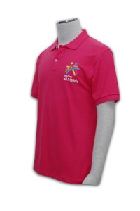 P155團體班衫訂做　團體班衫自製    桃紅色